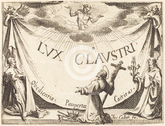 Frontispiece for "The Light of the Cloister", 1628. Creator: Jacques Callot.