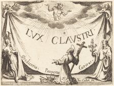 Frontispiece for "The Light of the Cloister", 1628. Creator: Jacques Callot