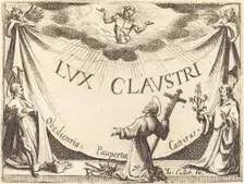 Frontispiece for "The Light of the Cloister", 1628. Creator: Jacques Callot