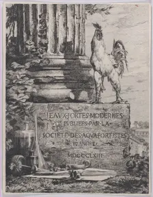 Frontispiece for the Society of Aqua-Fortistes, 1863. Creator: Jules-Ferdinand Jacquemart