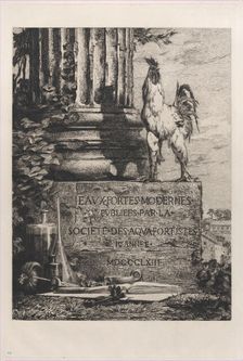 Frontispiece for the Society of Etchers, 1863. Creator: Jules-Ferdinand Jacquemart