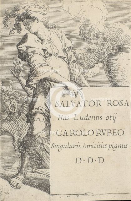 Frontispiece for the series of 'Figurine', ca. 1656-1657. Creator: Salvator Rosa.