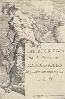 Frontispiece for the series of Figurine ca. 1656-1657. Creator: Salvator Rosa