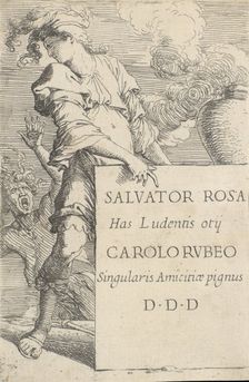 Frontispiece for the series of Figurine ca. 1656-1657. Creator: Salvator Rosa