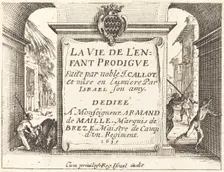 Frontispiece for "The Prodigal Son", 1635. Creator: Jacques Callot