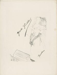 Frontispiece for the "Yvette Guilbert" Album, 1898. Creator: Toulouse-Lautrec, Henri, de (1864-1901)