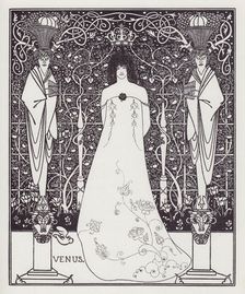 Frontispiece for Venus and Tannhauser, 1895. Creator: Aubrey Beardsley