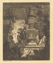 Frontispiece for "Views of Tombs", 1768. Creator: Jean-Laurent Legeay