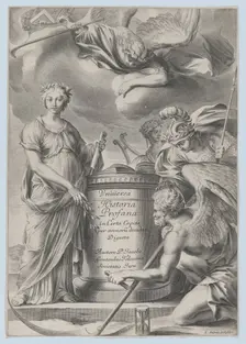 Frontispiece for Vnuiersa Historia Profana, ca. 1630-70. Creator: Charles Audran
