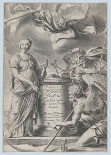 Frontispiece for Vnuiersa Historia Profana, ca. 1630-70. Creator: Charles Audran