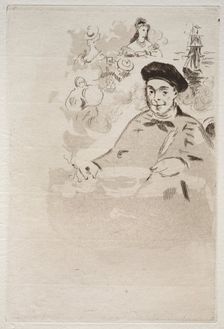 Frontispiece for an edition of Les Ballades by Theodore de Banville. Creator: Edouard Manet (French, 1832-1883)
