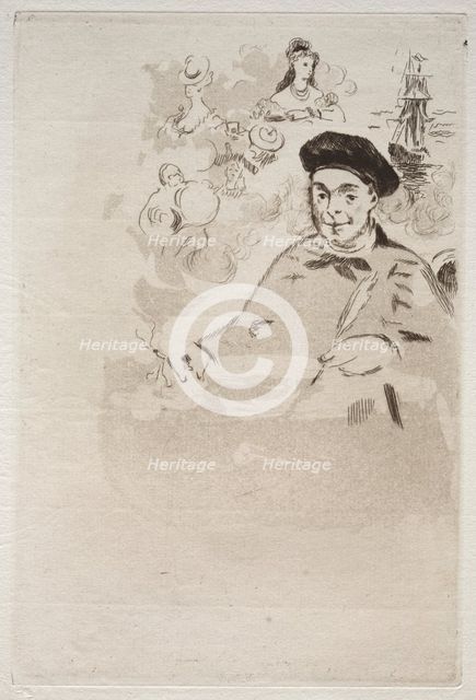 Frontispiece for an edition of Les Ballades by Theodore de Banville. Creator: Edouard Manet (French, 1832-1883).