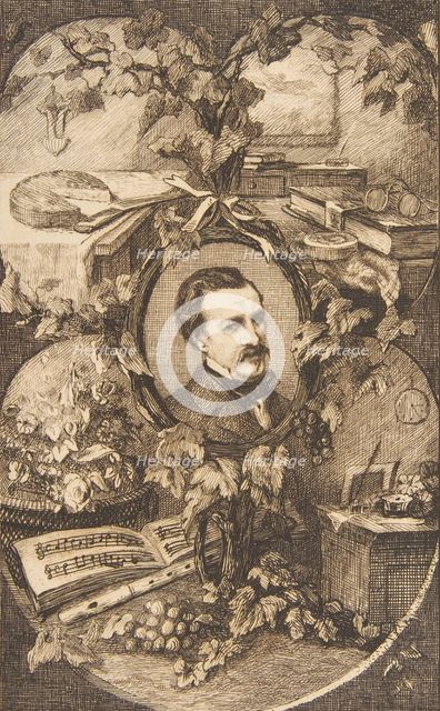 Frontispiece for Champfleury's "Les Amis de la Nature", 1859. Creator: Felix Bracquemond.
