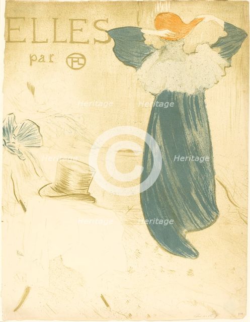 Frontispiece for "Elles", 1896. Creator: Henri de Toulouse-Lautrec.