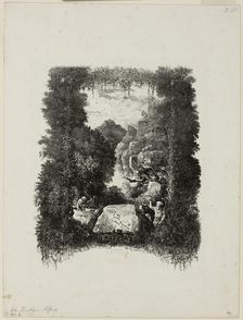 Frontispiece for Fables and Tales by Hippolyte de Thierry-Faletans, 1868. Creator: Rodolphe Bresdin
