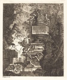 Frontispiece for "Fountains", 1768. Creator: Jean-Laurent Legeay