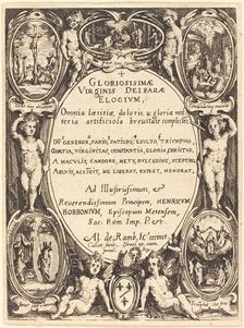 Frontispiece for "Gloriosissimae". Creator: Jacques Callot