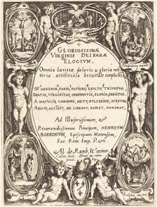 Frontispiece for "Gloriosissimae". Creator: Jacques Callot