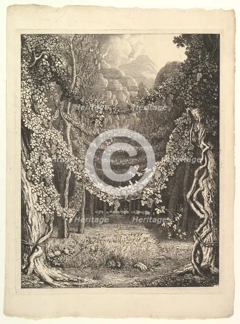 Frontispiece for Heft IV of "Homer nach Antiken gezeichnet", Göttingen: Heinrich Diete..., ca. 1796. Creator: Johann Heinrich Wilhelm Tischbein.