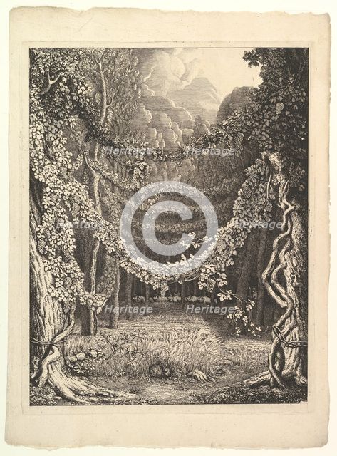 Frontispiece for Heft IV of "Homer nach Antiken gezeichnet", Göttingen: Heinrich Diete..., ca. 1796. Creator: Johann Heinrich Wilhelm Tischbein.