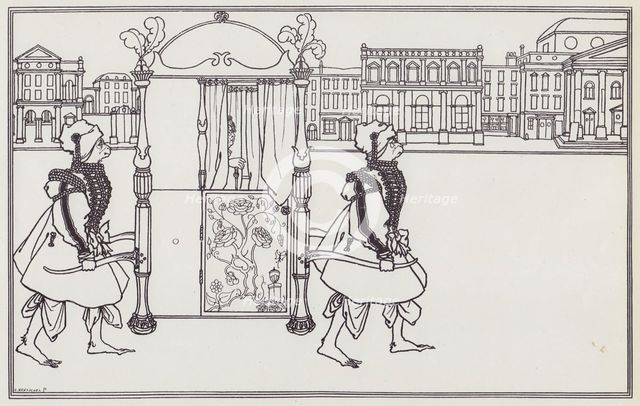 Frontispiece for Juvenal, 1894. Creator: Aubrey Beardsley.