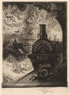 Frontispiece for L'Illustration Nouvelle: The Burial of the Burin, 1877. Creator: Felix Hilaire Buhot