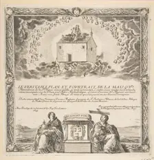 Frontispiece for Le Véritable Plan et Pourtrait de la Maison de la Ste. Vierge, 1649. Creator: Stefano della Bella