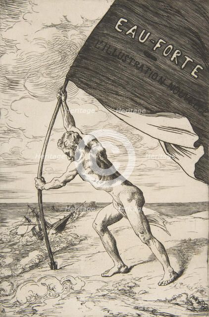 Frontispiece for "L'Illustration Nouvelle", 1868. Creator: Felix Bracquemond.