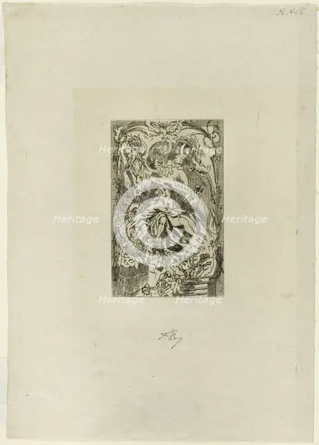 Frontispiece for Point de lendemain, 1867. Creator: Félicien Rops.