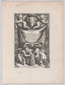 Frontispiece from "Collection of Portraits", 1714-41. Creator: Etienne Desrochers