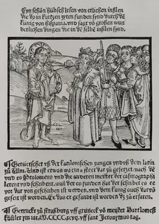 Frontispiece from one of the letters of 1493 announcing the discovery of the Indies, 1892. Creator: Unknown