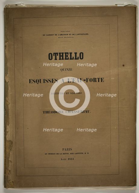 Frontispiece, from Othello, 1844. Creator: Theodore Chasseriau.