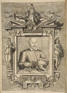 Frontispiece, from Le Diverse Et Artificiose Machine Del Capitano Agostino Ramelli, pub. 1588 (Engra Creator: French School (16th Century)