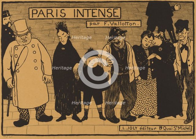 Frontispiece from "Paris Intense", 1894. Creator: Félix Vallotton.