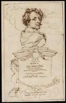 Frontispiece from the "Iconography", late 17th century. Creator: Unknown