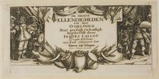 Frontispiece, from The Large Miseries of War, n.d. Creator: Gerard van Schagen