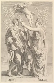 Frontispiece: Horace, Quinti Horatii Flacci Opera, 1642. Creator: Claude Mellan