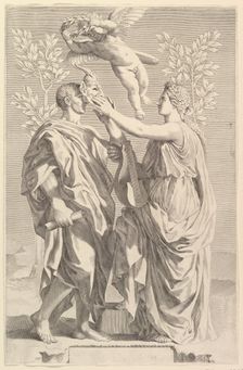 Frontispiece: Horace, Quinti Horatii Flacci Opera, 1642. Creator: Claude Mellan