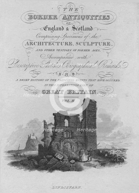 'Frontispiece - Lindisfarn', 1814. Artist: John Greig.