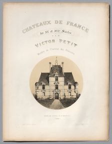 Frontispiece, Porte du Château de St Manvieux (Calvados), 1860. Creator: Victor Petit (French, 1817-1874); Ch. Boivin; Printer: Godard, Paris; Printmaker: Victor Petit