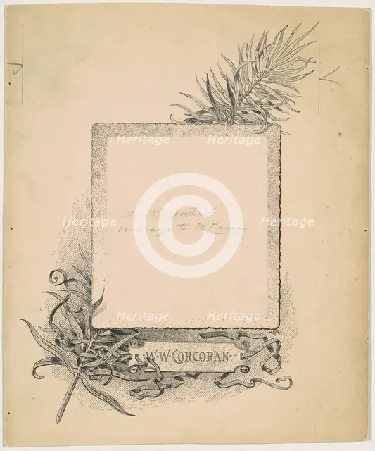 Frontispiece, Portrait of W. W. Corcoran, 1890-1891. Creator: James Henry Moser.