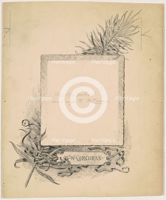 Frontispiece, Portrait of W. W. Corcoran, 1890-1891. Creator: James Henry Moser.