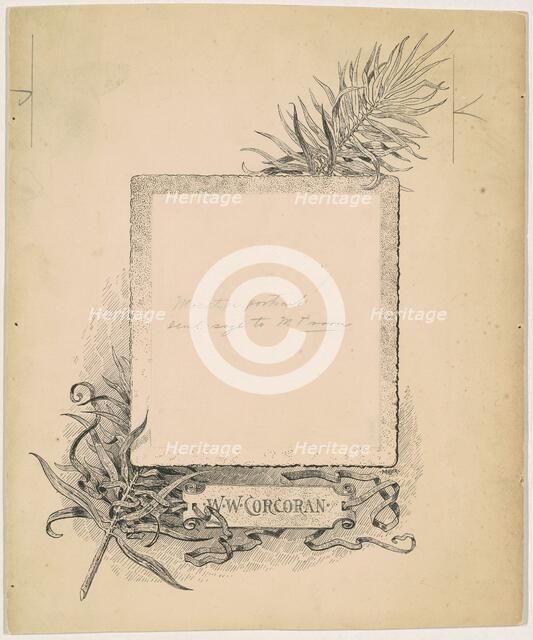 Frontispiece, Portrait of W. W. Corcoran, 1890-1891. Creator: James Henry Moser.