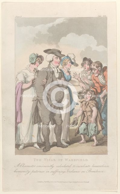 Frontispiece: The Vicar of Wakefield, from "The Vicar of Wakefield", May 1, 1817., May 1, 1817. Creator: Thomas Rowlandson.