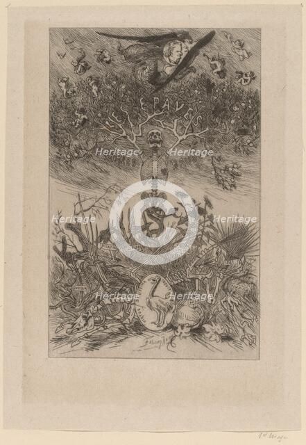 Frontispiece: The Waifs (Les Epaves), 1868. Creator: Félicien Rops.