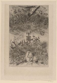 Frontispiece: The Waifs (Les Epaves), 1868. Creator: Félicien Rops