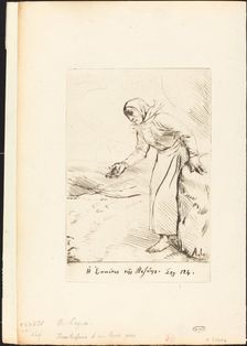 Frontispiece (The Beggar Woman of Veze). Creator: Alphonse Legros