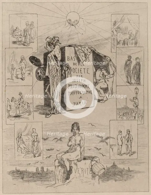 Frontispiece: The Dregs of Society (Las bas-fonds de la societe), 1864. Creator: Félicien Rops.