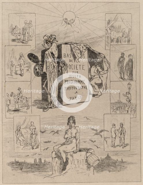 Frontispiece: The Dregs of Society (Las bas-fonds de la societe), 1864. Creator: Félicien Rops.