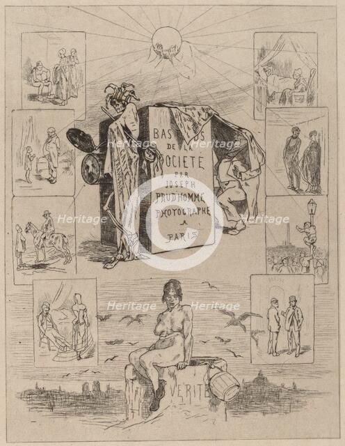 Frontispiece: The Dregs of Society (Las bas-fonds de la societe), 1864. Creator: Félicien Rops.